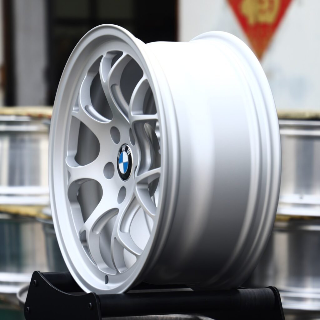 5x120 wheels – Silver Y-Spoke Mesh (BMW OEM-Style), side view