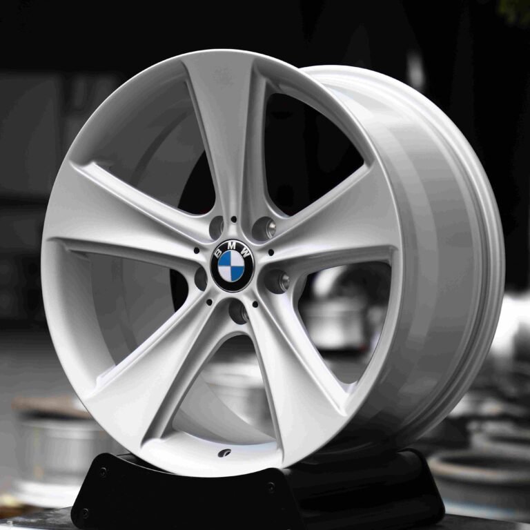 BMW 5 Series wheels – Bright Silver 5-Spoke, front view