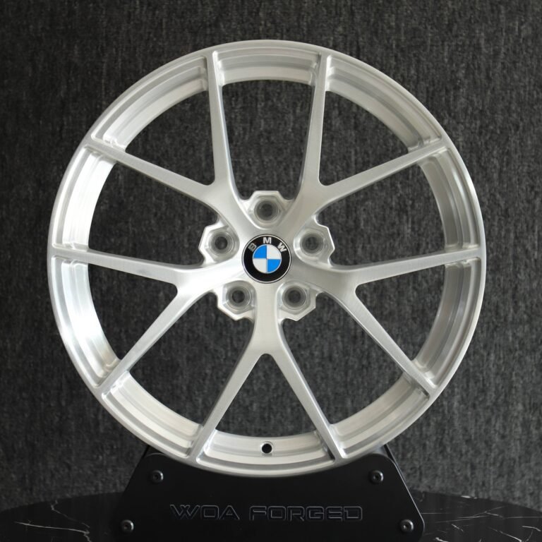 BMW 5 Series wheels – Brushed Silver 5-Spoke, front view