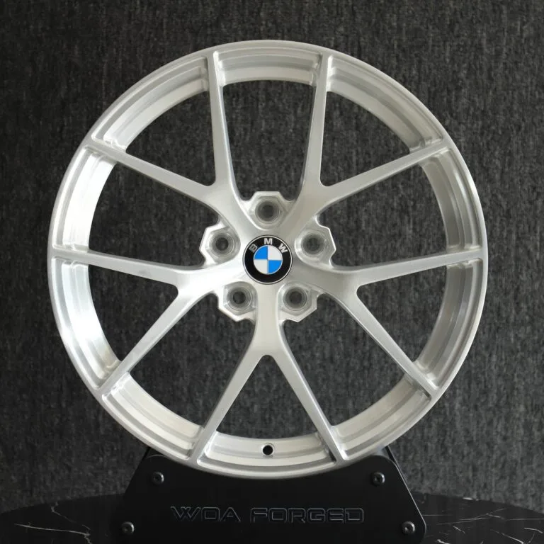 BMW 5 Series wheels – Brushed Silver 5-Spoke, front view
