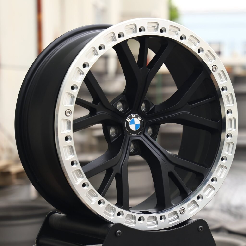 5x120 wheels – Custom Finish 5 W-Spoke Beadlock (BMW OEM-Style), side view
