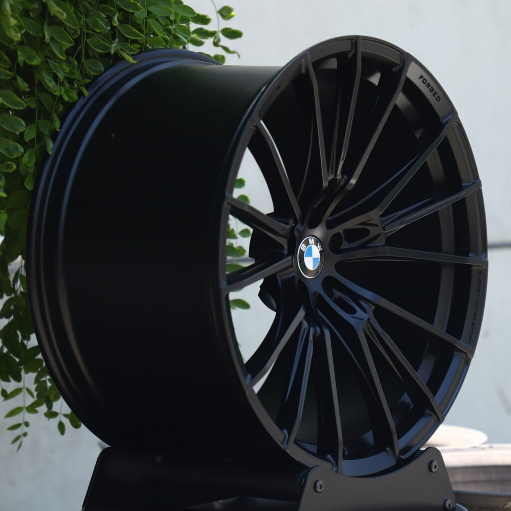 5x120 wheels – Custom Finish 5 W-Spoke, side view