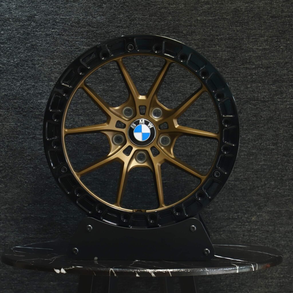 BMW M3 F80 wheels – Custom Finish 5 Y-Spoke Beadlock (BMW OEM-Style), front view