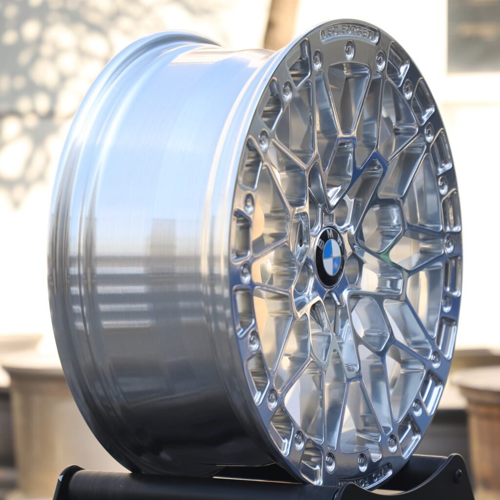 BMW M3 F80 wheels – Gloss Black 5-Spoke Cut-Out Bolt Detail, lip and barrel detail