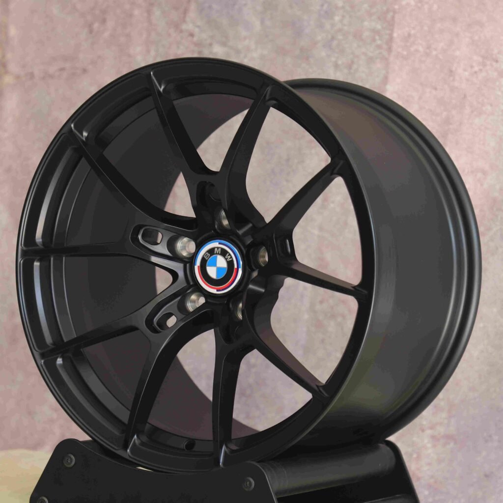 5x120 wheels – Gloss Black 5 Y-Spoke (BMW Style 763M), side view