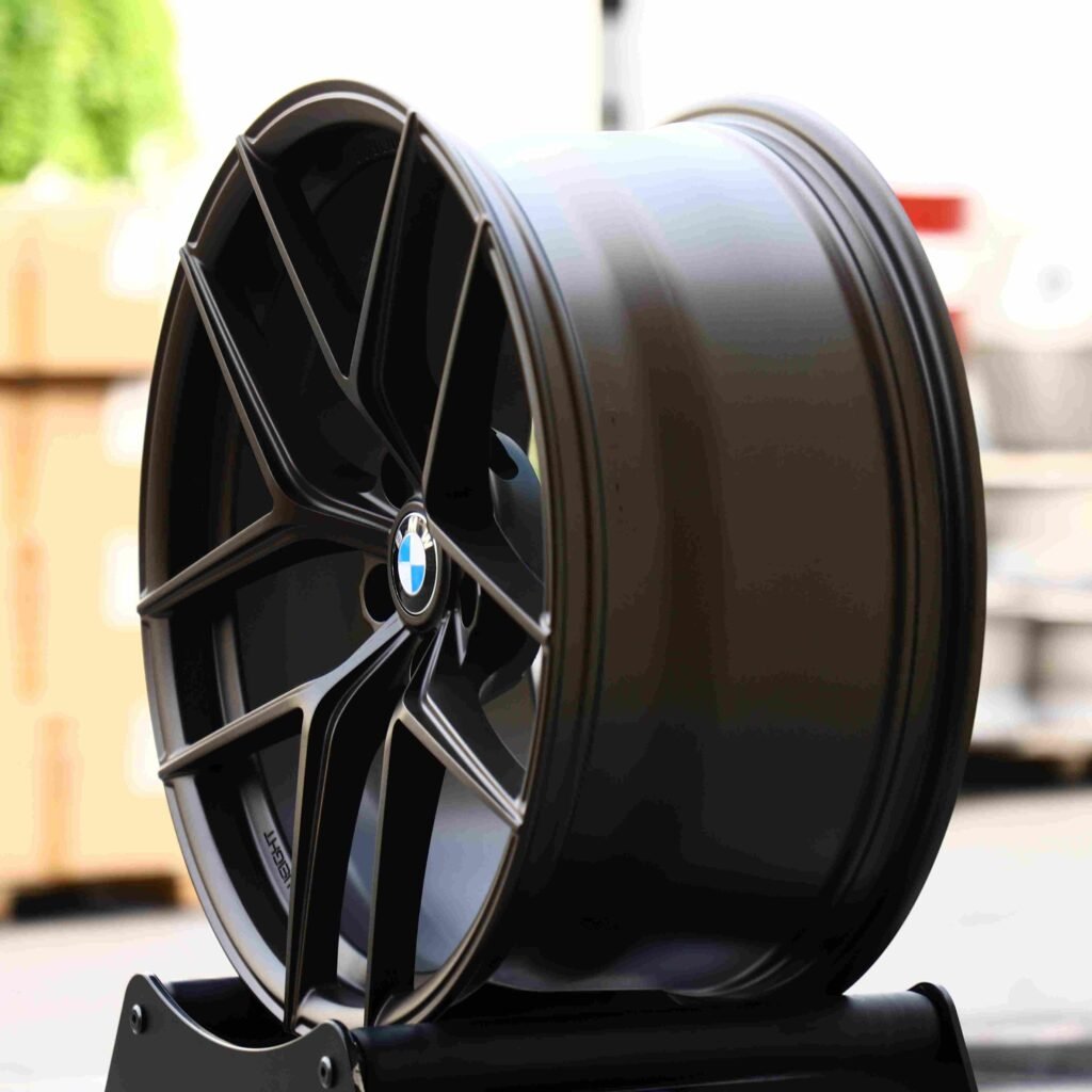 5x120 wheels – Gloss Black / Bronze 5 Y-Spoke (BMW Style 763M), side view