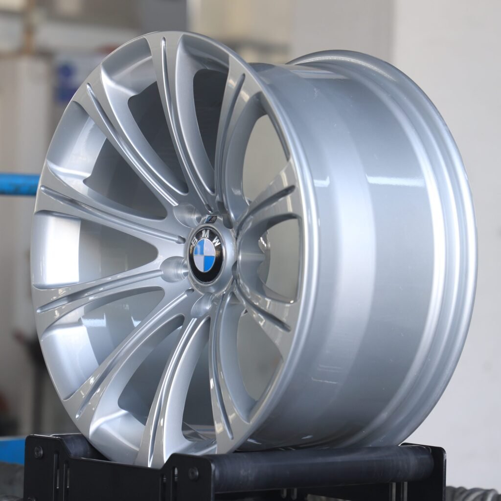 5x120 wheels – Gloss Silver 10-Spoke, side view