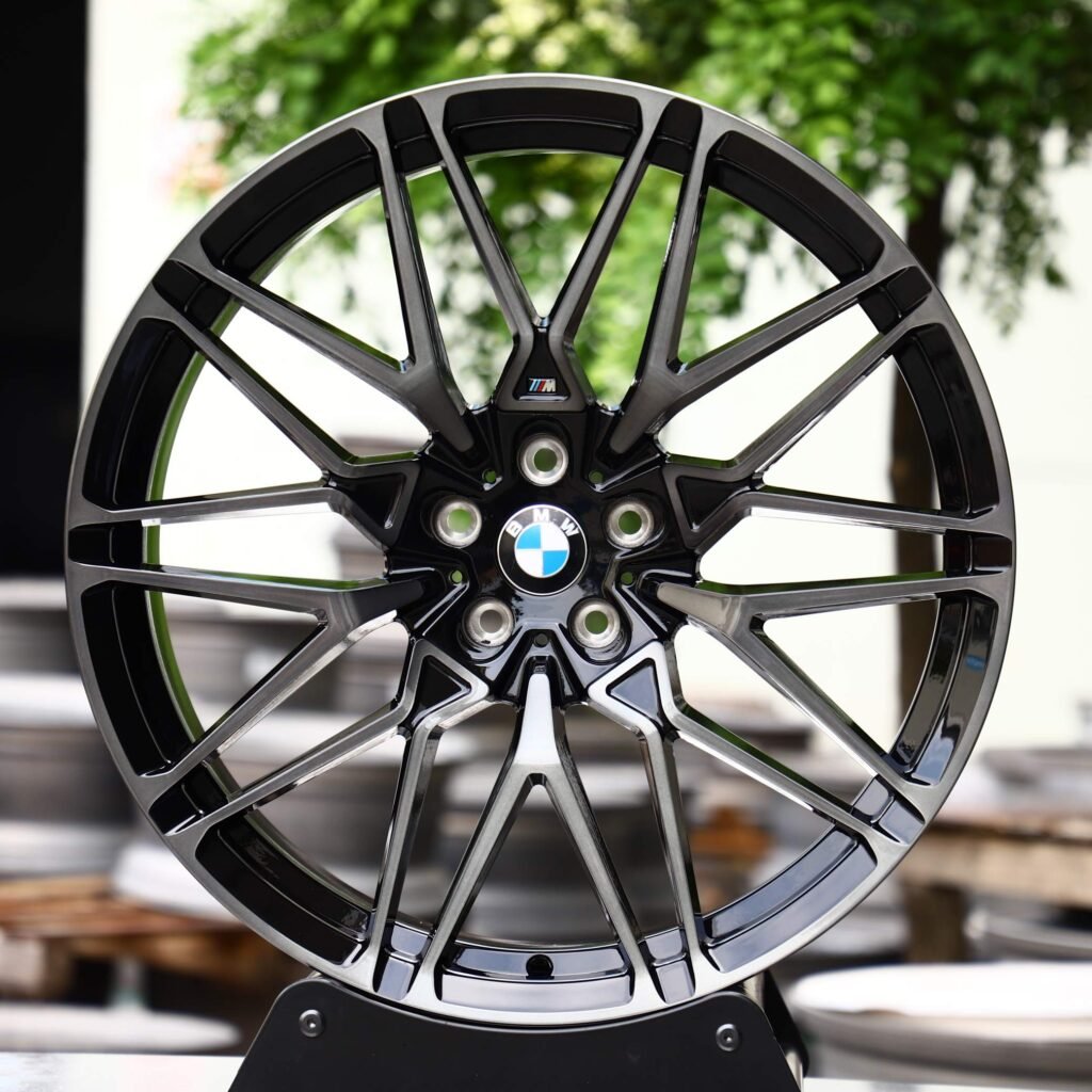 BMW 5 Series wheels – Gray Machined Face (BMW Style 763M), front view