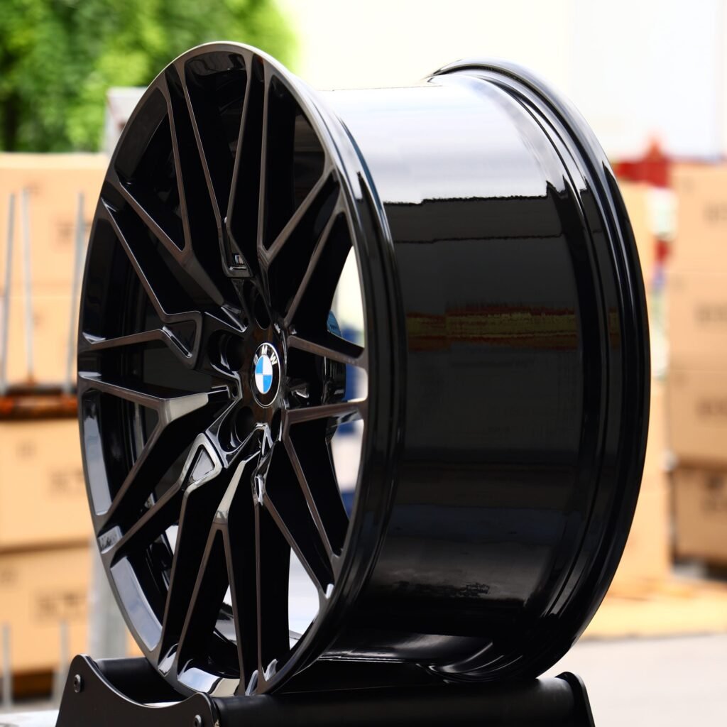 5x120 wheels – Gray Machined Face (BMW Style 763M), side view