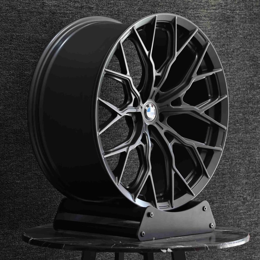 BMW Style Matte Black / Gunmetal 10 Y-Spoke Forged Wheels - BMW 5 Series / BMW 3 Series Fitment (5-Lug) view 3