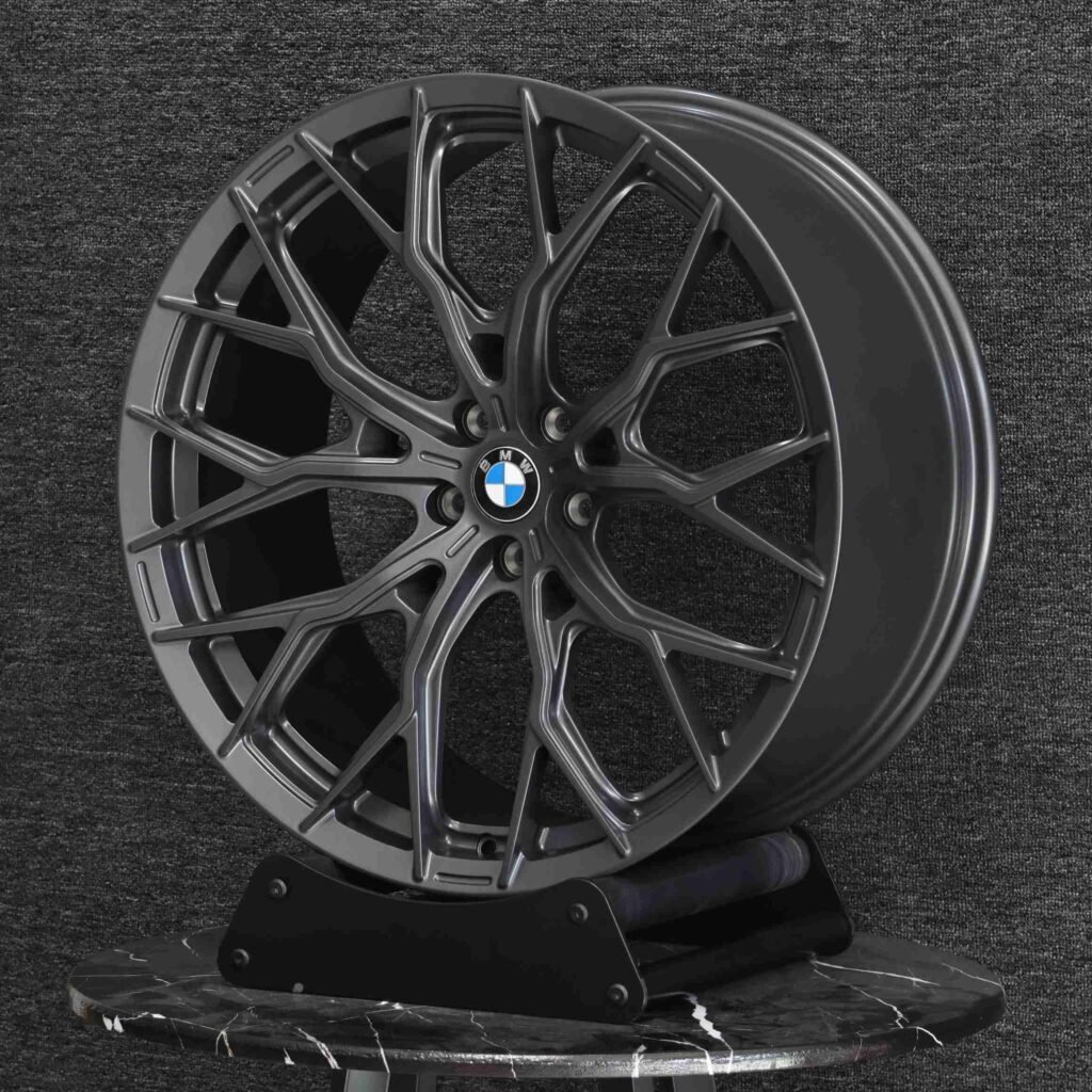 BMW Style Matte Black / Gunmetal 10 Y-Spoke Forged Wheels - BMW 5 Series / BMW 3 Series Fitment (5-Lug) view 4