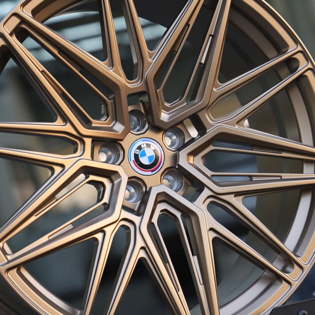 BMW M3 F80 wheels – Matte Bronze 5 Y-Spoke, lip and barrel detail