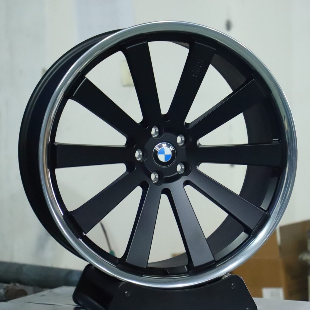 BMW 3 Series wheels – Matte Silver 10-Spoke, angled view