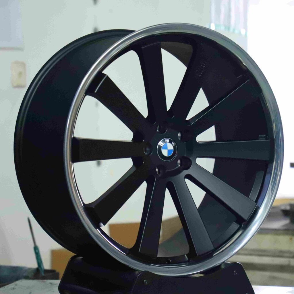 5x120 wheels – Matte Silver 10-Spoke, side view