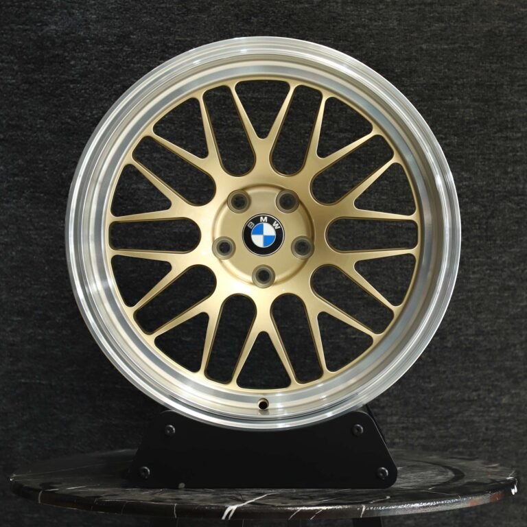BMW M3 E46 wheels – Matte Silver 10 Y-Spoke Deep Lip (BBS LM-Style), front view
