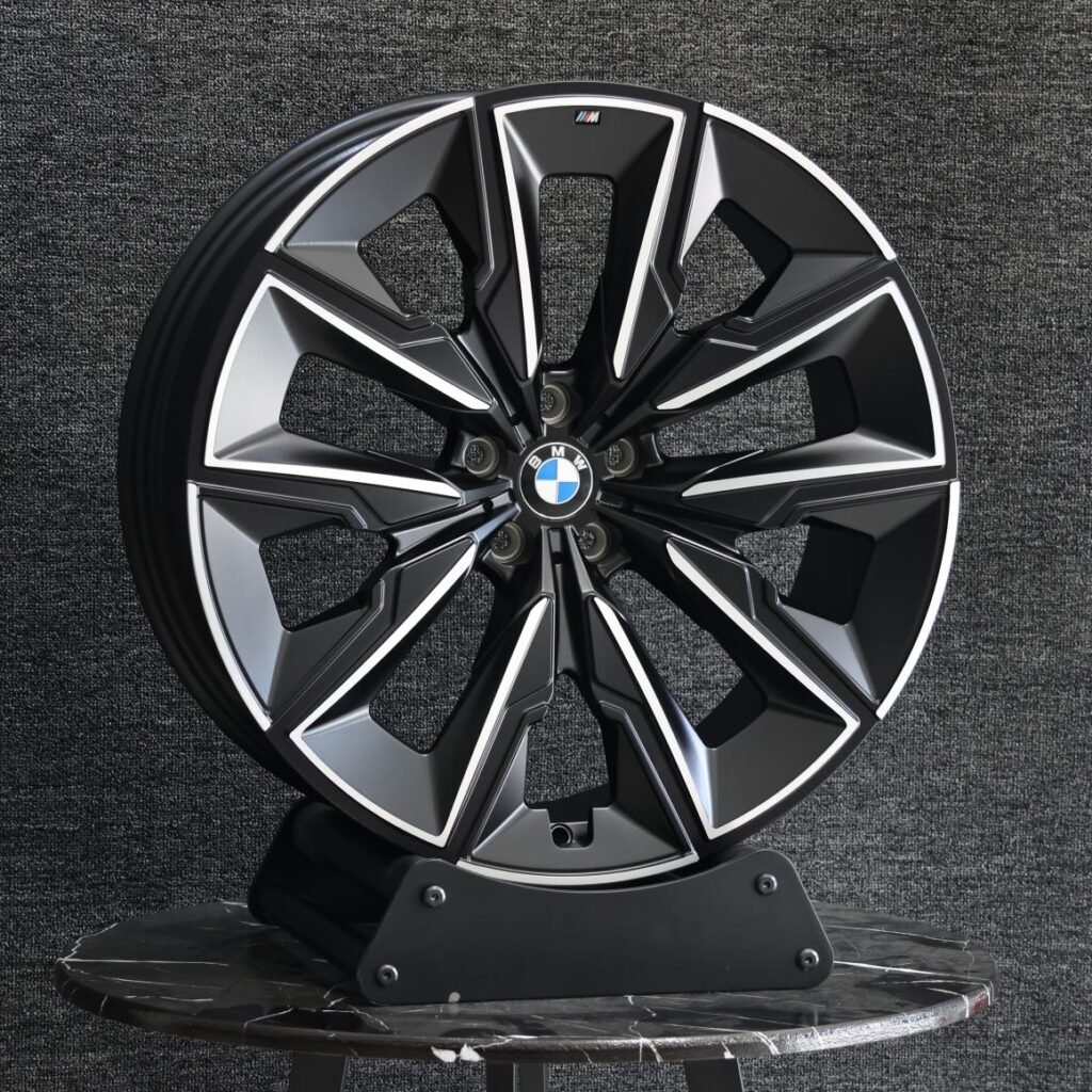 BMW Style Matte Silver 5-Spoke Machined Face Forged Wheels - BMW 5 Series / BMW 3 Series Fitment (5-Lug) view 2
