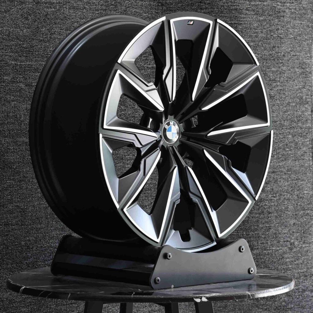 BMW Style Matte Silver 5-Spoke Machined Face Forged Wheels - BMW 5 Series / BMW 3 Series Fitment (5-Lug) view 3