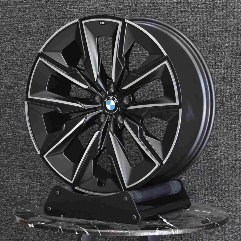 BMW Style Matte Silver 5-Spoke Machined Face Forged Wheels - BMW 5 Series / BMW 3 Series Fitment (5-Lug) view 4