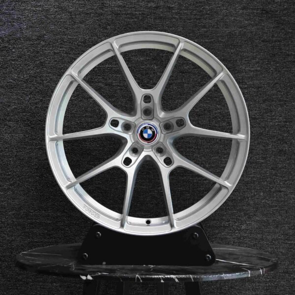 BMW 5 Series wheels – Silver 5 Split-Spoke (BMW OEM-Style), front view