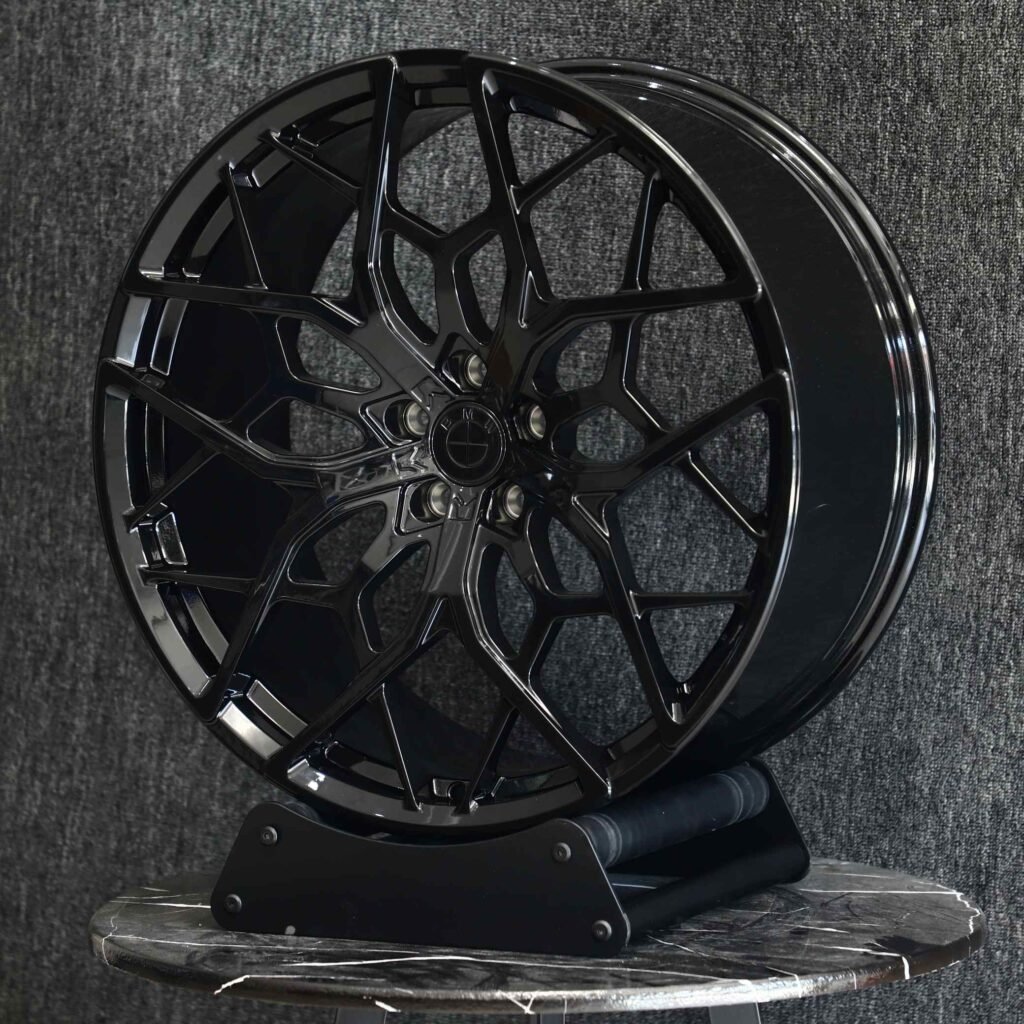 BMW 3 Series wheels – Matte Silver Cross-Spoke, angled view