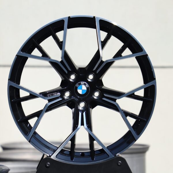 BMW 5 Series wheels – Gloss Black 10 Y-Spoke (BMW OEM-Style), front view