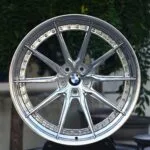 BMW 5 Series / 3 Series Forged Wheels – Silver 2-Piece 10 Y-Spoke Concave