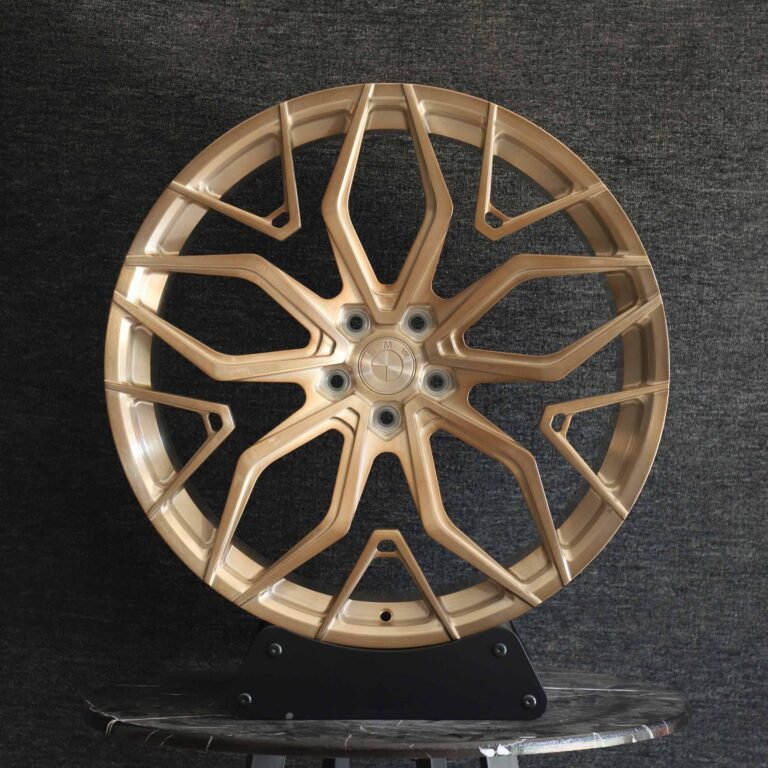 BMW 5 Series wheels – Transparent Copper Petal-Spoke, front view