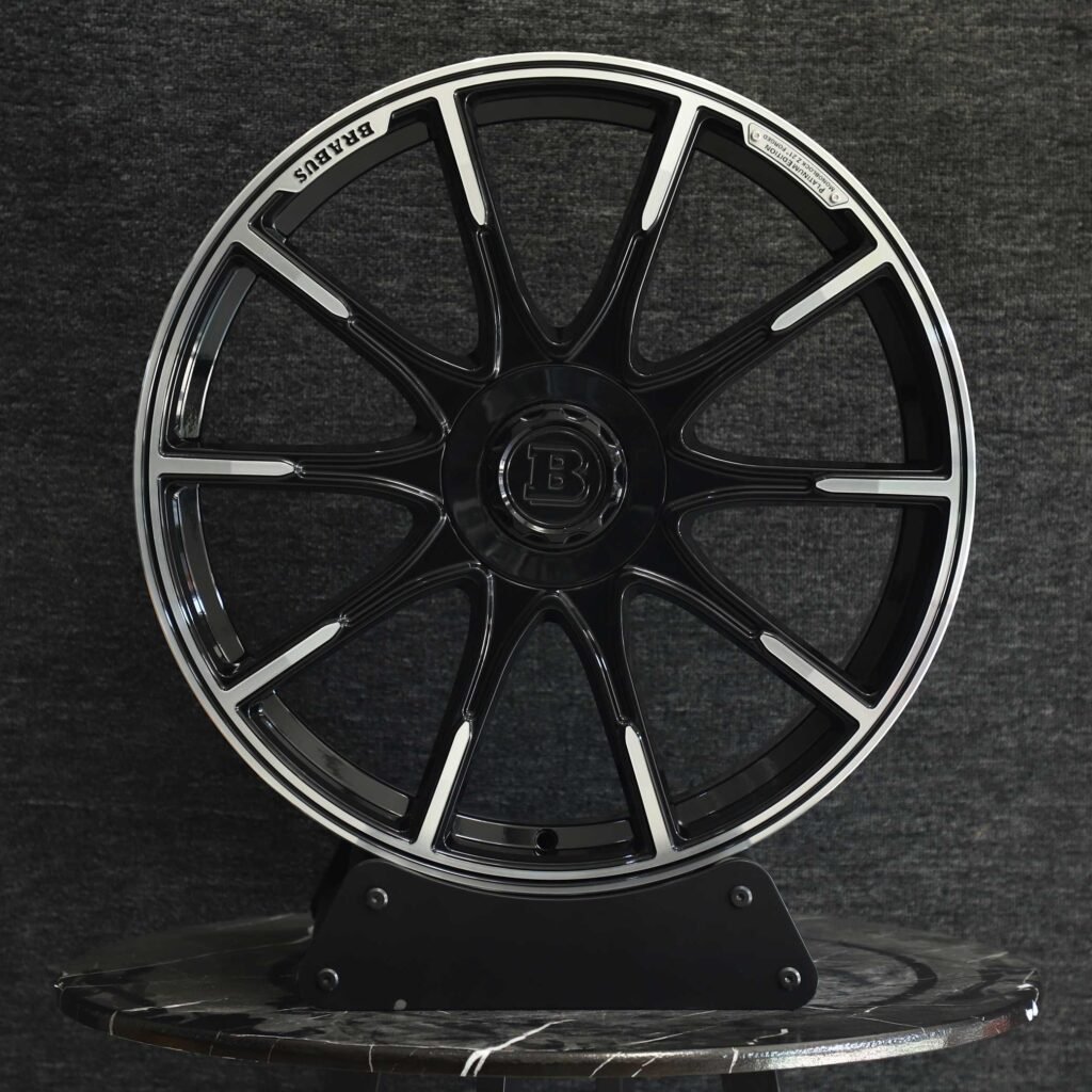 Brabus Gloss Black 10-Spoke Forged Wheels - Mercedes-Benz G-Class / Mercedes-Benz GLE Fitment (5-Lug) view 3