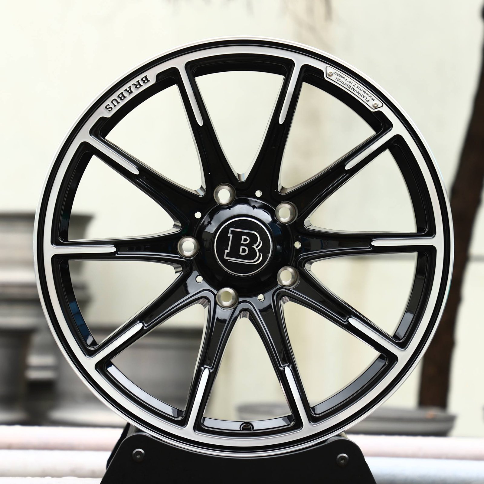 Mercedes-Benz G-Class wheels – Brabus Gloss Black Machined Face, front view