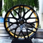 Brabus-Style Black / Gold Forged Wheels – Mercedes-Benz G-Class W463 / G55 AMG Fitment (5-Lug)