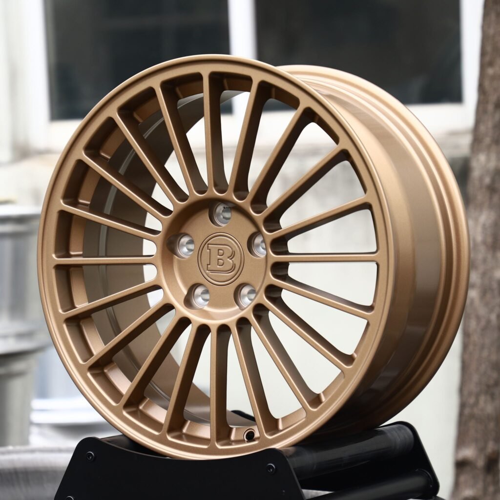 Mercedes-Benz S-Class wheels – Bronze Multi-Spoke (Brabus-Style), angled view