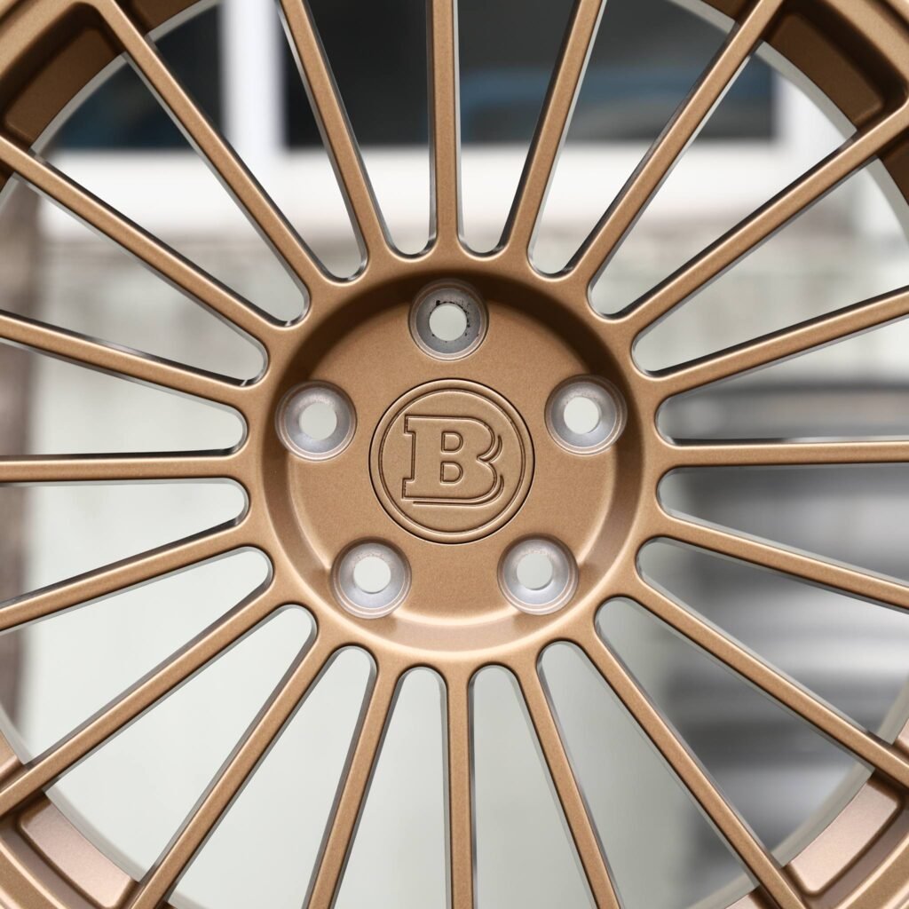 Mercedes-Benz E-Class W213 wheels – Bronze Multi-Spoke (Brabus-Style), lip and barrel detail