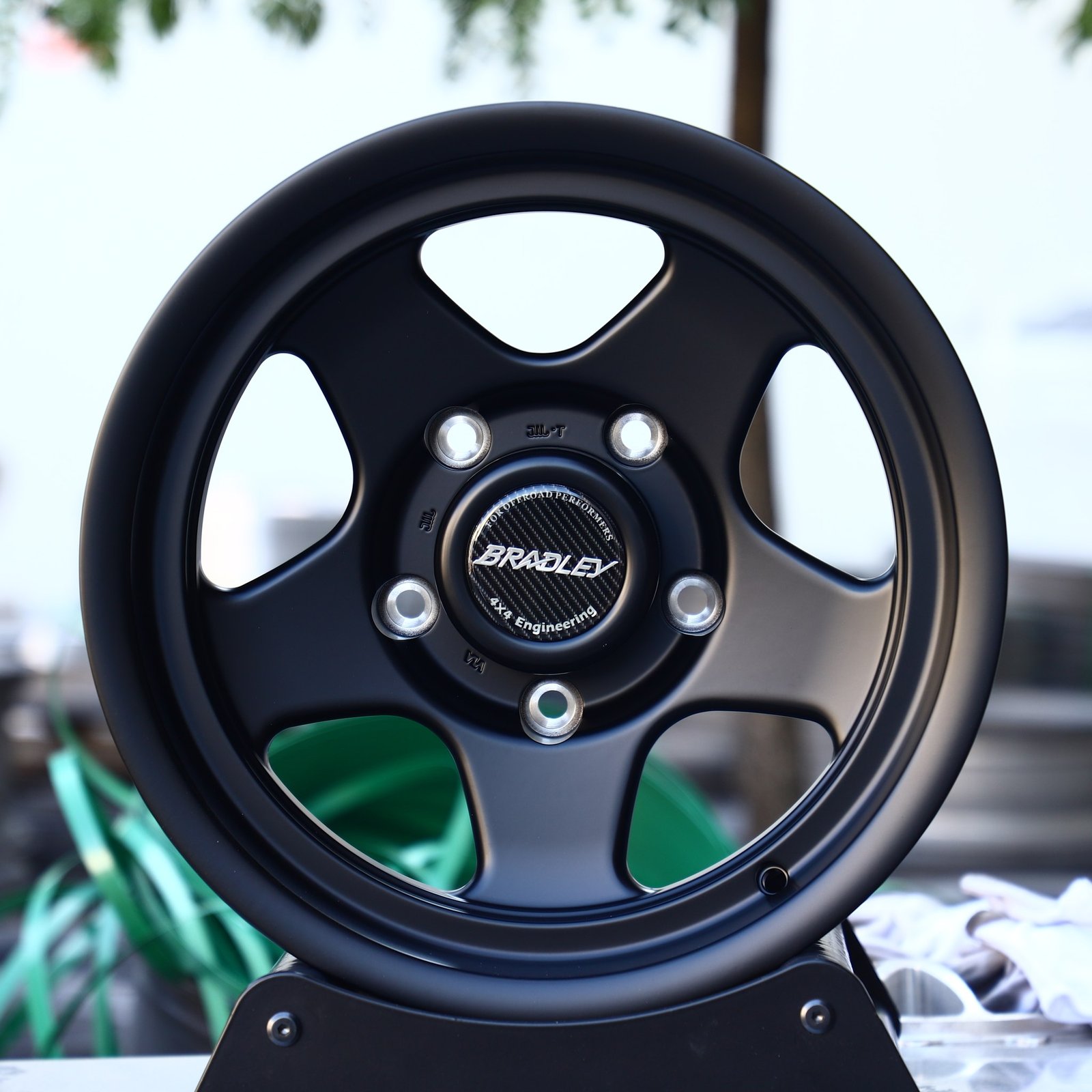 Toyota 4Runner wheels – Bradley 5-Spoke Deep Lip Semi-Full-Face, front view