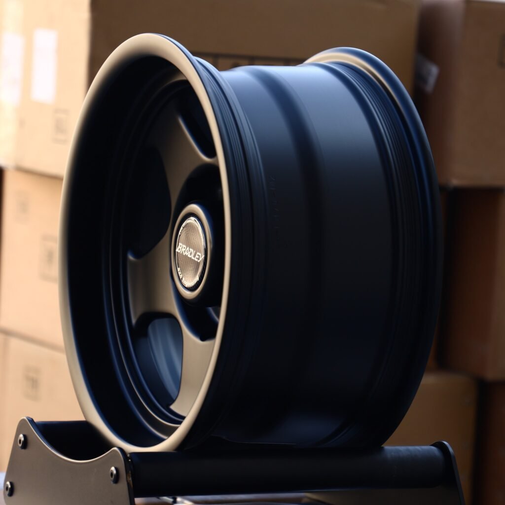 6x139.7 wheels – Bradley 5-Spoke Deep Lip Semi-Full-Face, side view