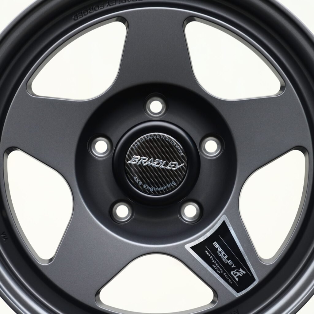 Jeep Grand Cherokee wheels – Matte Gunmetal 5-Spoke (Bradley-Style), angled view