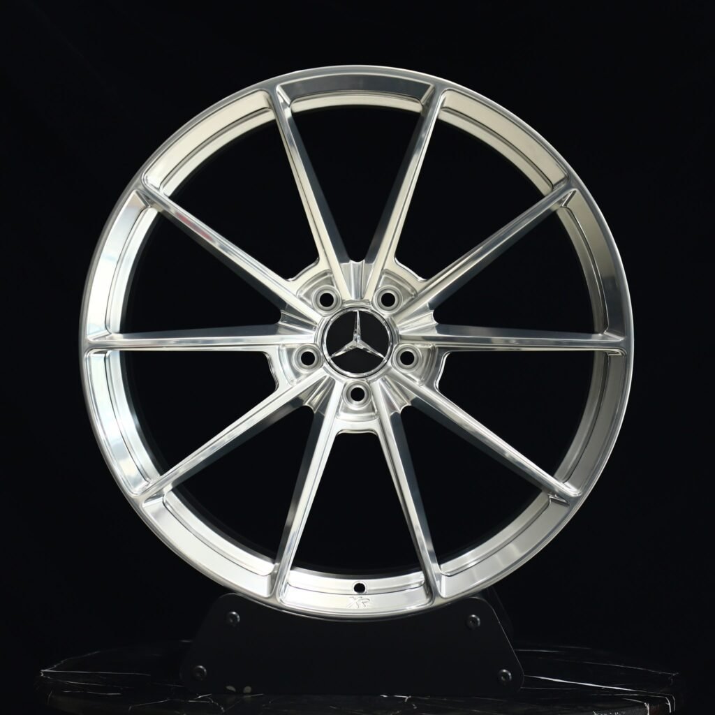 Toyota GR86 wheels – Bright Silver 10-Spoke, front view