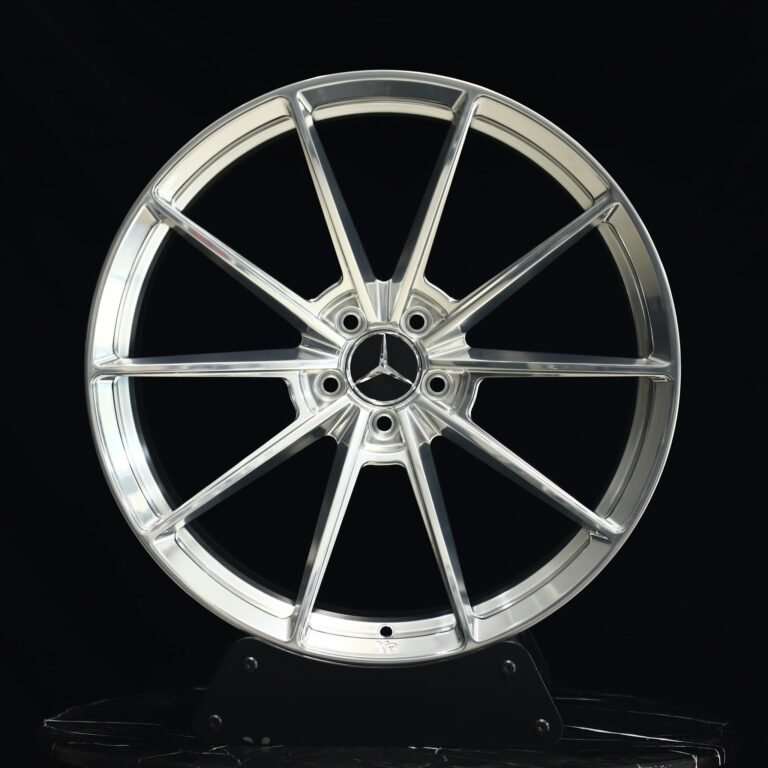 Toyota GR86 wheels – Bright Silver 10-Spoke, front view