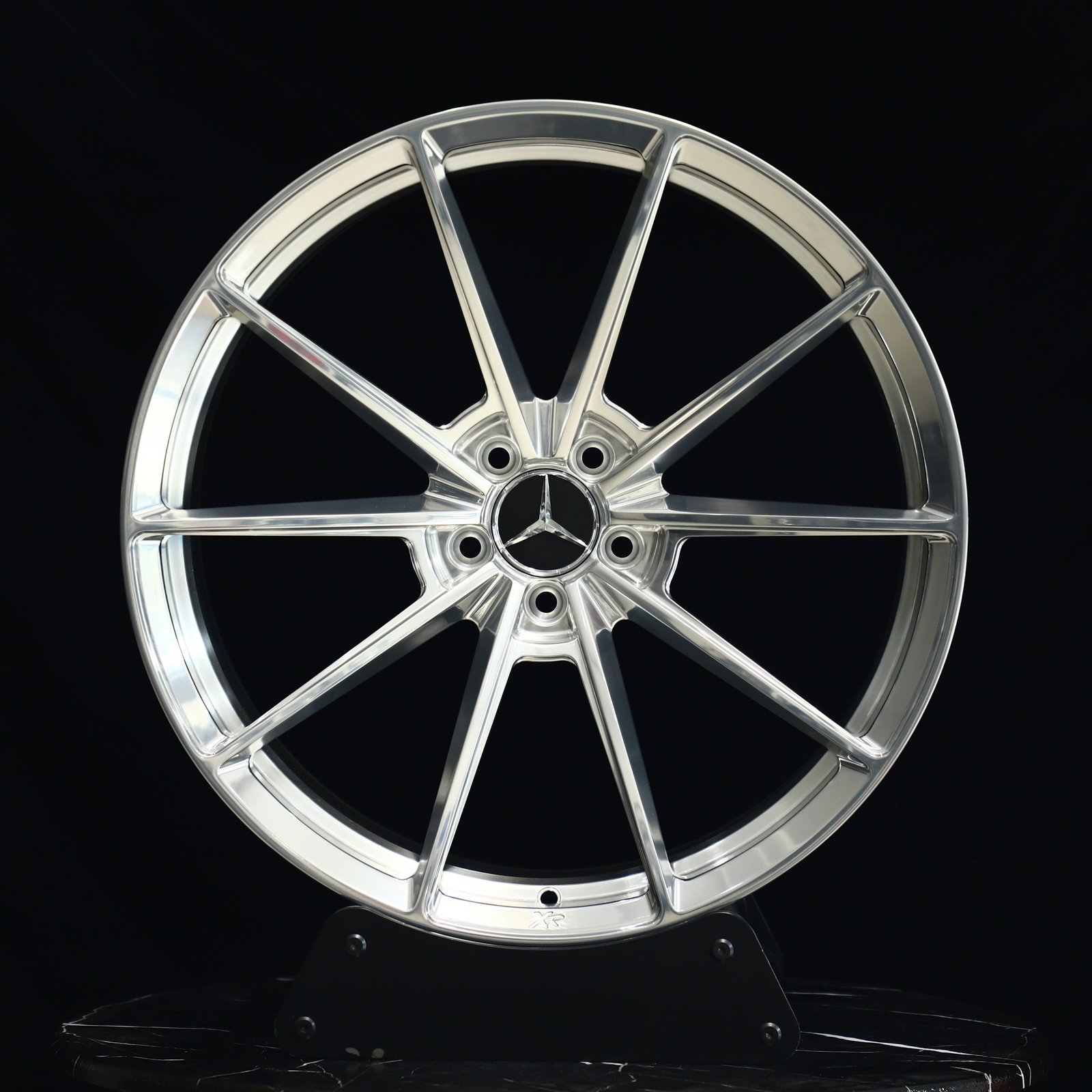 Toyota GR86 wheels – Bright Silver 10-Spoke, front view