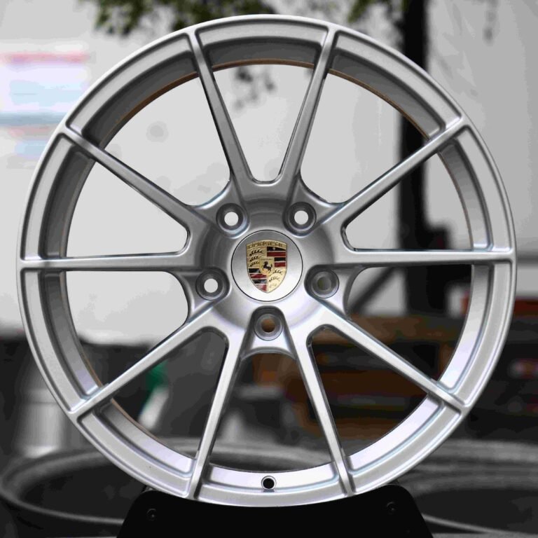 Кованые диски на Porsche Cayenne — Кованый диск — 5 V-образных спиц, серебристый