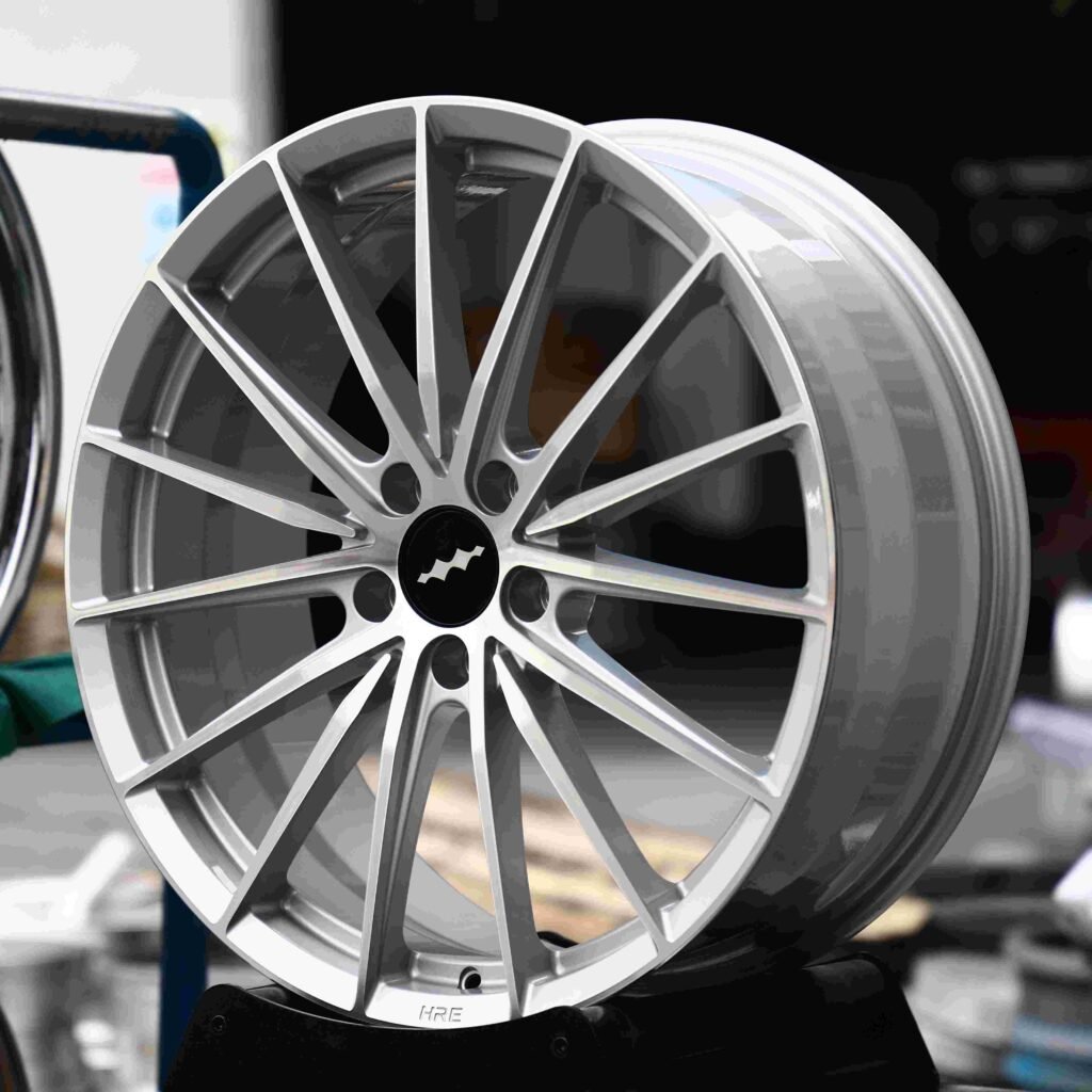 Buick LaCrosse wheels – Bright Silver 5 W-Spoke (Buick OEM-Style), angled view