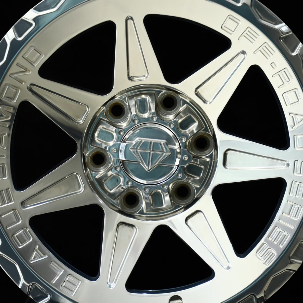 5x127 wheels – Bright Silver 7-Spoke, side view