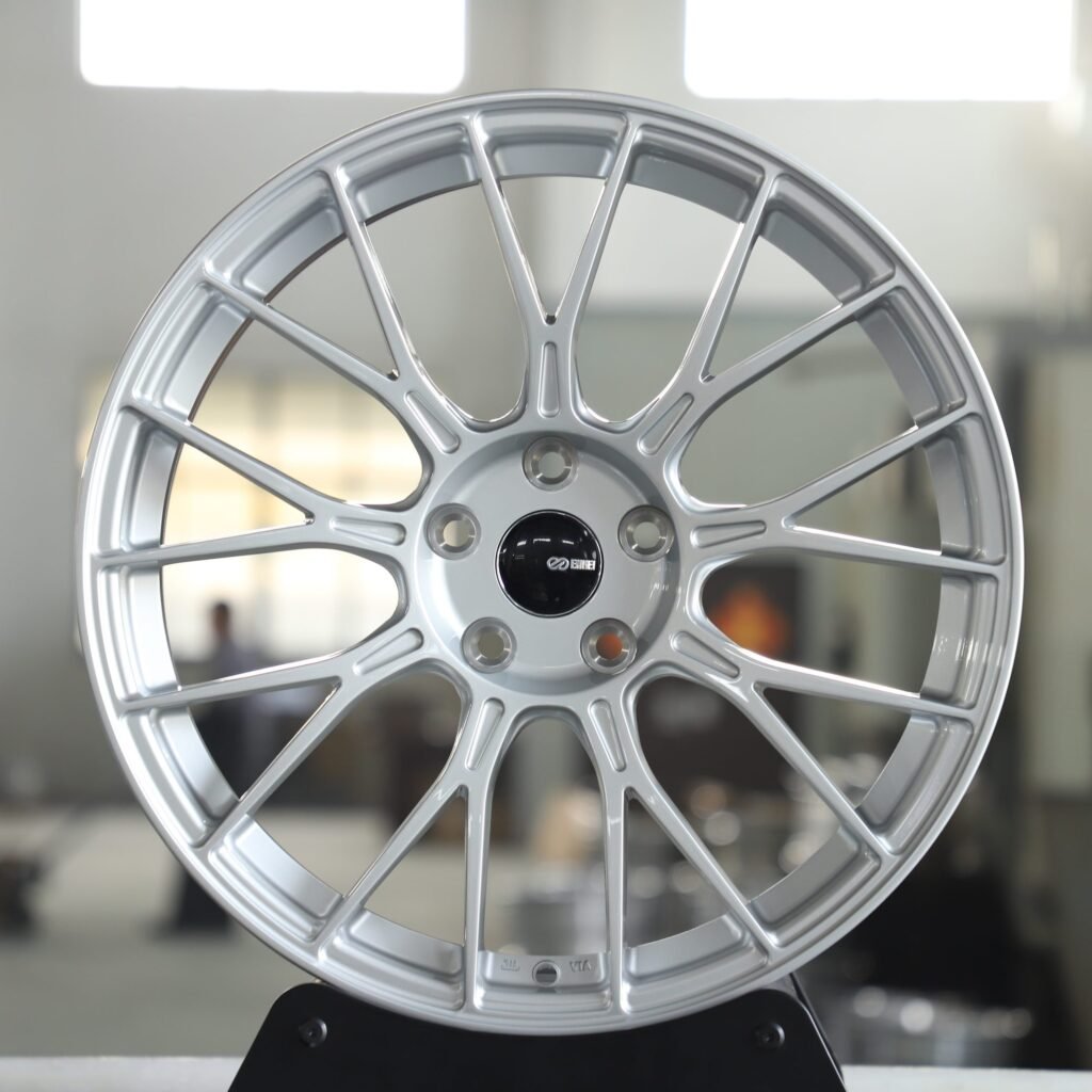 Toyota GR86 wheels – Bright Silver 9 Y-Spoke, front view