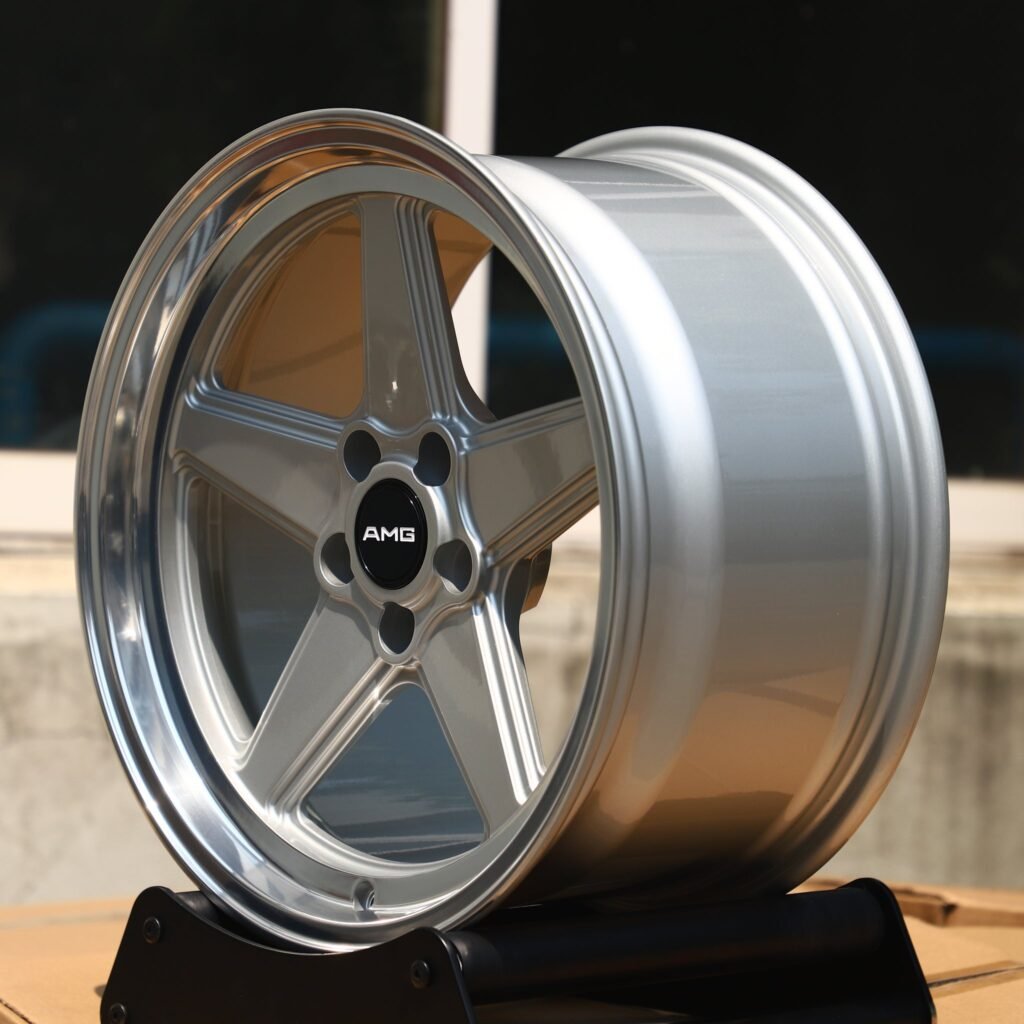 5x112 wheels – Bright Silver Custom, side view