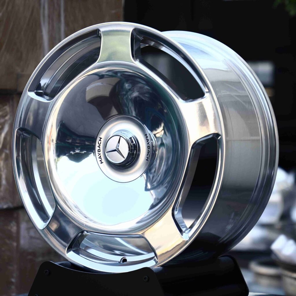 Mercedes-Benz S-Class wheels – Bright Silver, angled view