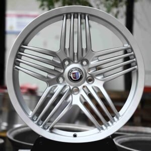 Alpina-Style Brushed Silver Triple 5-Spoke Forged Wheels – BMW M3 G80 / M4 G82 Fitment (5-Lug)