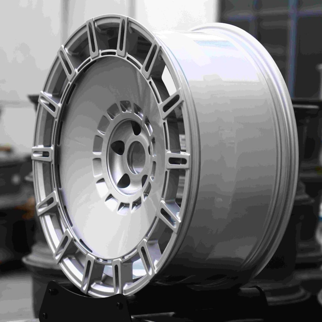 5x130 wheels – Bright Silver, side view