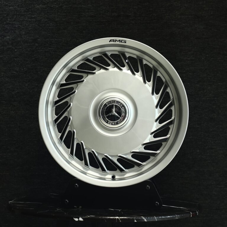 Mercedes-Benz E-Class wheels – Bright Silver Full-Face, front view