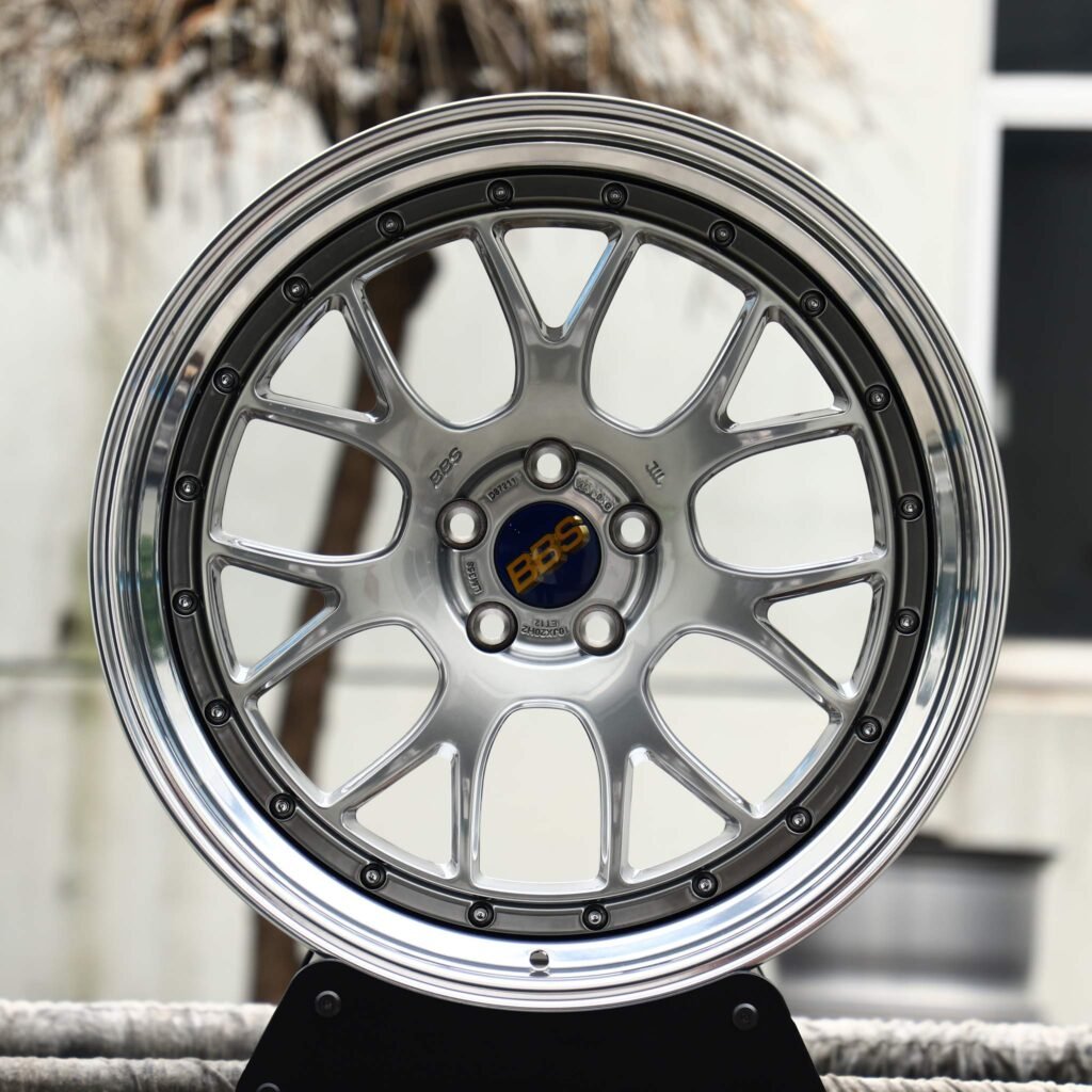 Bright Silver Mesh Deep Lip 2-Piece Forged Wheels - Audi A6 / Mercedes-Benz E-Class Fitment (5-Lug) Deep Dish forged wheel