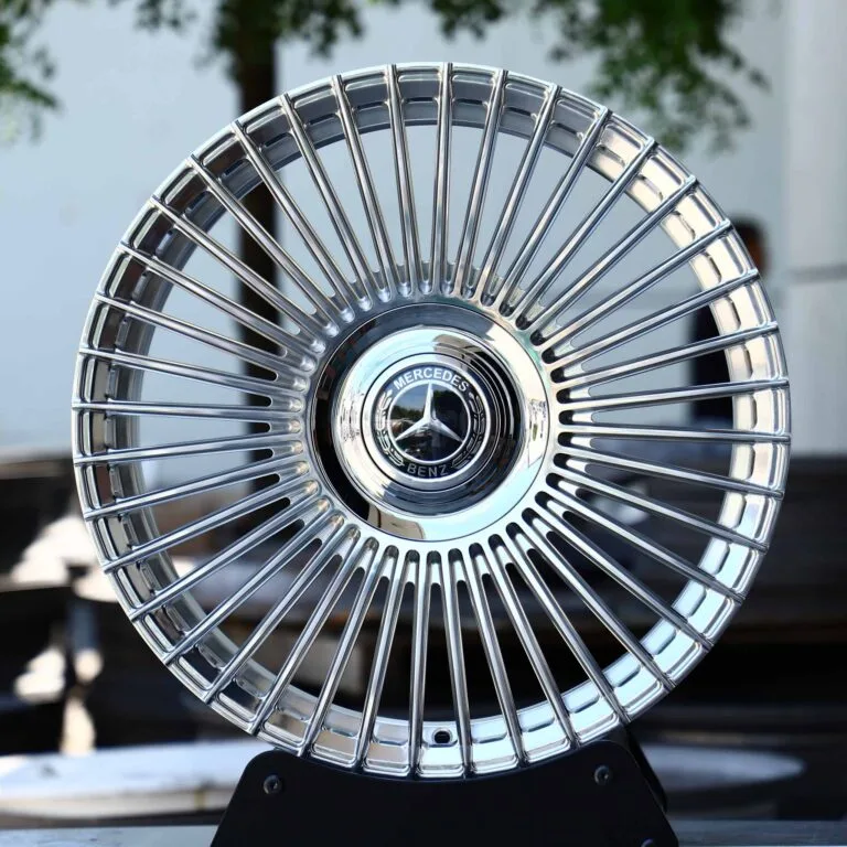 Mercedes-Benz E-Class wheels – Bright Silver Multi-Spoke, front view