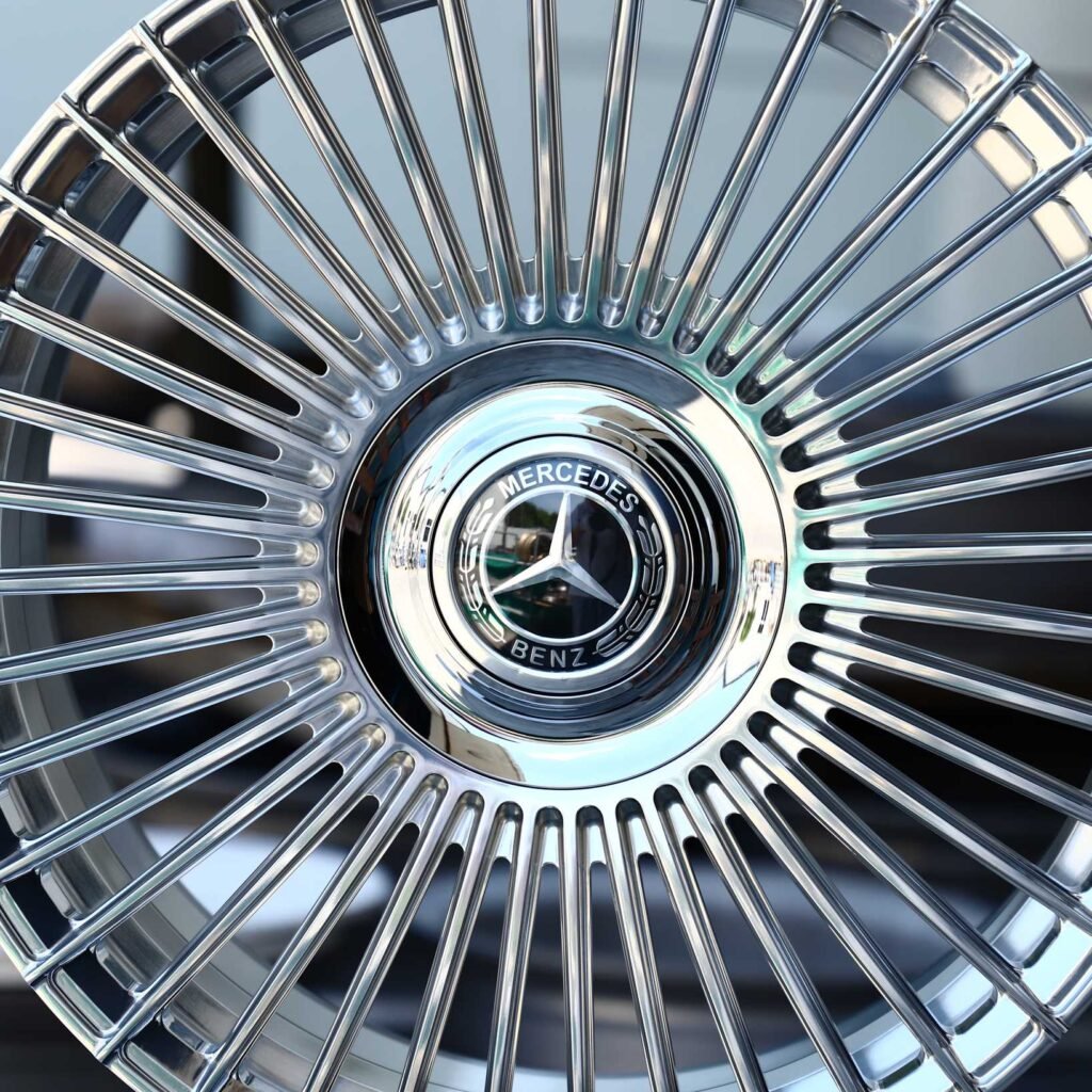 Mercedes-Benz C-Class W206 wheels – Bright Silver Multi-Spoke, lip and barrel detail